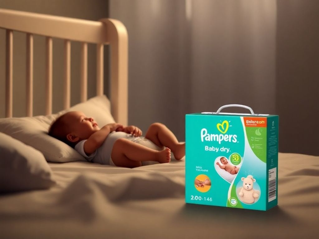 PAMPERS COUCHES BÉBÉ BABY-DRY TAILLE 3, 140 COUCHES (6-10 kg)